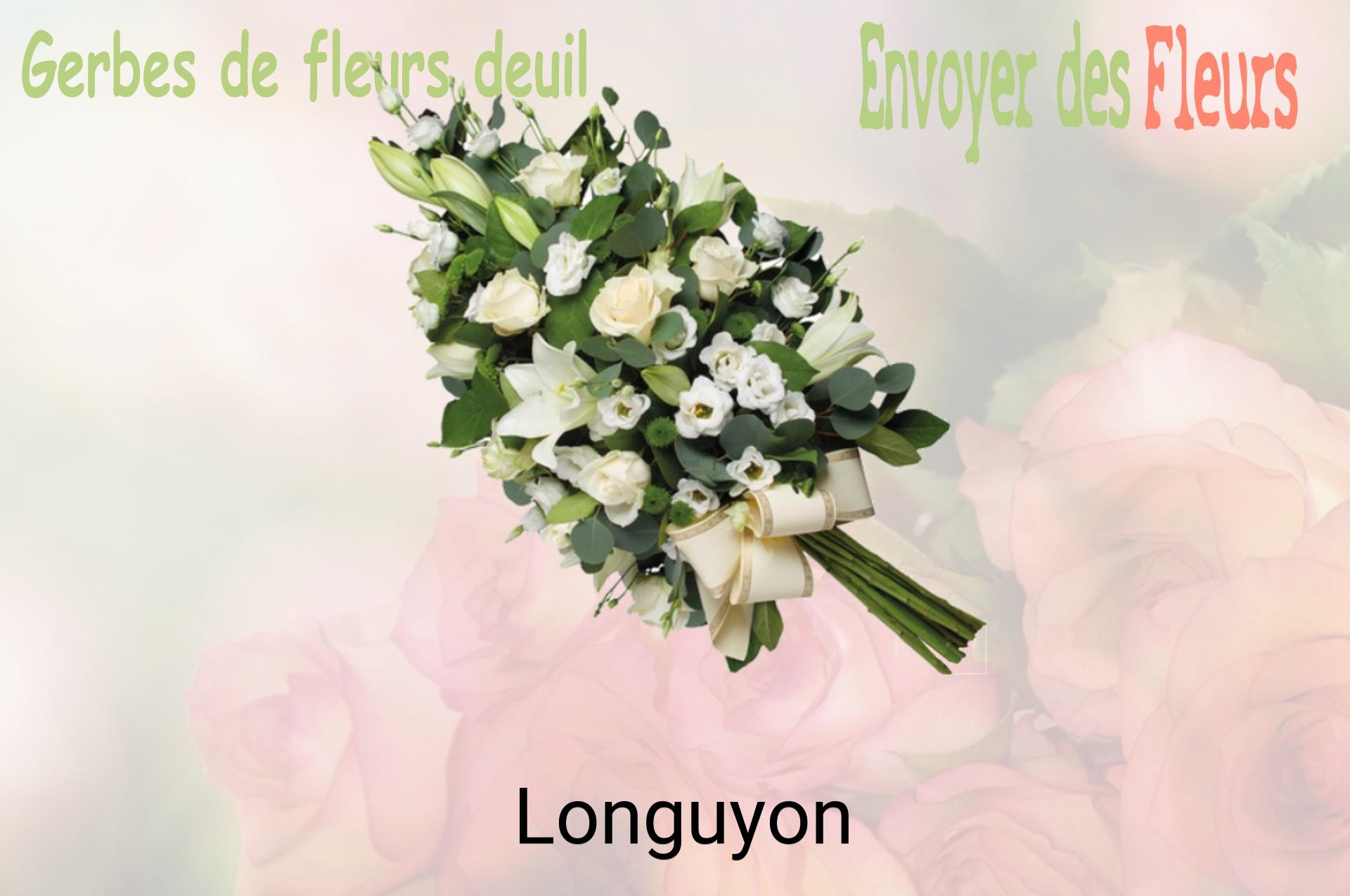 Gerbe de fleurs de deuil livrée à Longuyon